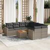 vidaXL Garden Sofa Set Grey and Brown