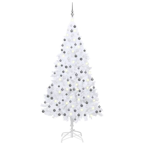 vidaXL Artificial Christmas Tree White PVC Extra Tall