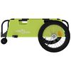 vidaXL Bike Trailer Green and Black Oxford Fabric and Iron