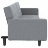 vidaXL Sofa Bed Light Gray 100% polyester, plywood, foam