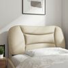 vidaXL Headboard Cushion Cream 100% polyester, PP fiber 31.5 in wide
