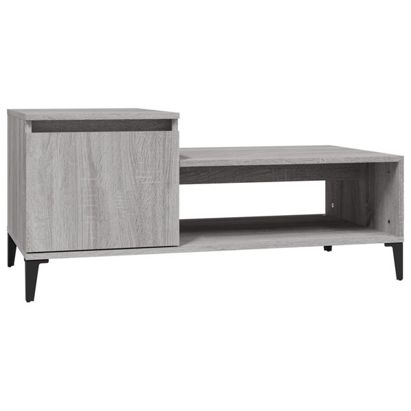 vidaXL Coffee Table Gray Sonoma Engineered wood Medium Coffee Table
