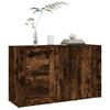 vidaXL Sideboard Smoked Oak Engineered Wood Compact Sideboard
