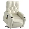 vidaXL Stand Up Massage Recliner Chair Cream
