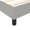 vidaXL Box Spring Bed Frame Light Gray Twin Fabric (US Only)