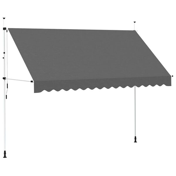 vidaXL Retractable Awning Anthracite