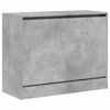 vidaXL Shoe Cabinet Concrete gray Engineered wood Compact Shoe Cabinet
