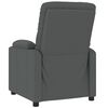 vidaXL Recliner Chair Dark Grey Fabric (100% polyester), metal, wood
