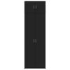 vidaXL Storage Cabinet Black Engineered Wood Tall Storage Cabinet