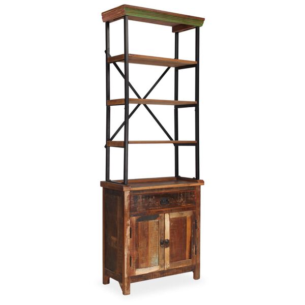 vidaXL Sideboard with Shelves Solid Reclaimed Wood 25.6"x11.8"x70.9"