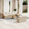 vidaXL Garden Sofa Set Beige