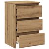 vidaXL Bedside Cabinet Artisan oak Engineered wood Medium