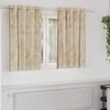 vidaXL Curtain with Curtains 2 pcs Cream 55.1" x 55.1" Velvet