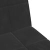 vidaXL 2-Seater Sofa Bed with Footstool Black Velvet