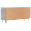 vidaXL TV Cabinet Concrete Grey Engineered Wood, Iron Medium TV Cabinet