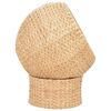 vidaXL Cat Basket Natural Seagrass, Wood Small Removable Covers