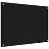 vidaXL Kitchen Backsplashes 2 pcs Black 31.5"x23.6" Tempered Glass