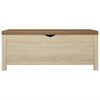 vidaXL Storage Box Sonoma oak Engineered wood, faux leather