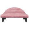 vidaXL Dog Bed Pink 70x52 x 11.8 " Velvet