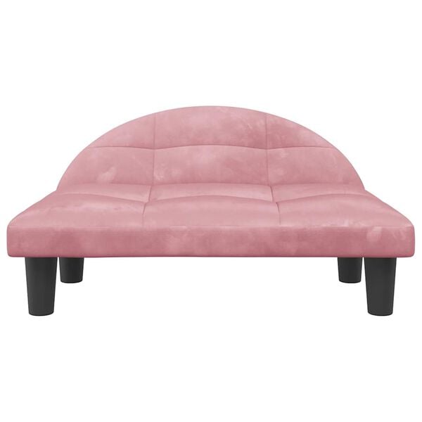 vidaXL Dog Bed Pink 70x52 x 11.8 " Velvet