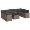 vidaXL Garden Sofa Set Grey and Dark Grey