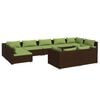 vidaXL Garden Lounge Set Brown