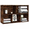 vidaXL Book Cabinet Smoked oak Engineered wood Medium Book Cabinet