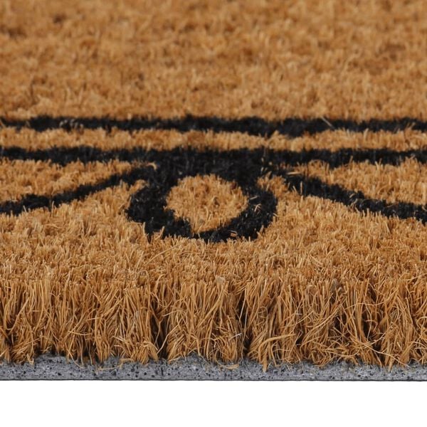 vidaXL Door Mat Natural Coir and PVC 17.7 x 29.5 in Non-slip Door Mat