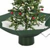 vidaXL Snowing Christmas Tree Green, White, Red, Gold