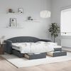 vidaXL Daybed With Trundle Dark gray