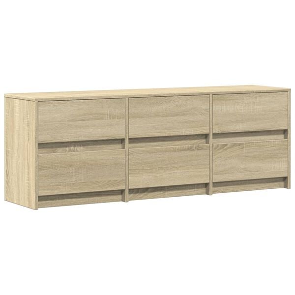 vidaXL TV Cabinet Sonoma oak Engineered wood Standard TV Stand