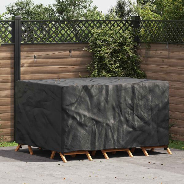 vidaXL Furniture Cover Plain Black 70.87 x 55.12 x 35.43 in 210D