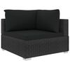 vidaXL Garden Lounge Set Black