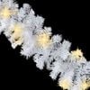 vidaXL Christmas Garland White PVC Extra Long Christmas Garland Other