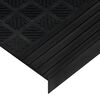 vidaXL Stair Tread Black Rubber 9.8 x 29.5 in Stair Tread Rectangular