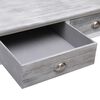 vidaXL Coffee Table Grey Paulownia wood 39.4 in x 19.7 in x 17.7 in