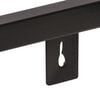 vidaXL Wall Shelf Set of 2 Natural Mango Wood and Black