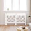 vidaXL Radiator Cover White 59.8"x7.5"x32.1" MDF