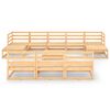 vidaXL Garden Lounge Set Pine Solid pine wood Large Modular