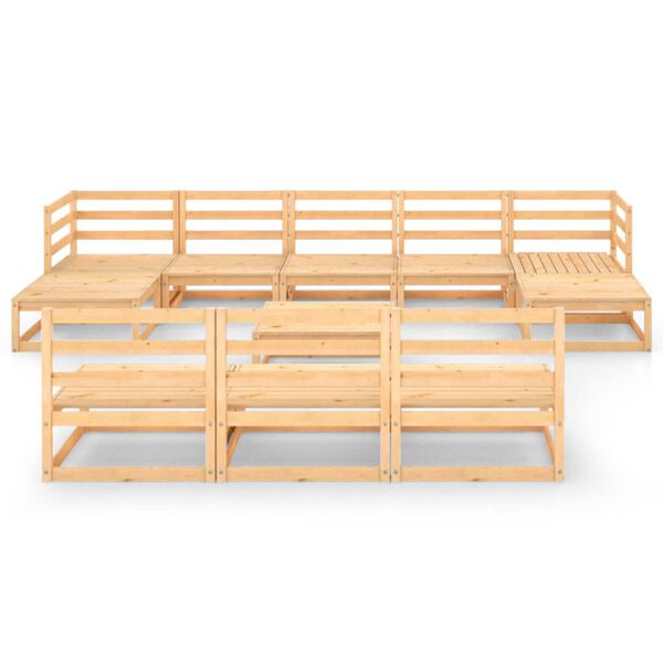 vidaXL Garden Lounge Set Pine Solid pine wood Large Modular