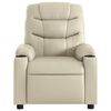 vidaXL Massage Recliner Chair Cream Faux leather, metal, plywood Single