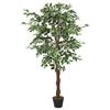 vidaXL Artificial Ficus Tree Green