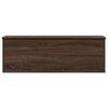 vidaXL Storage Box Brown oak Engineered wood 13.8 in x 40.2 in x 13.8 in