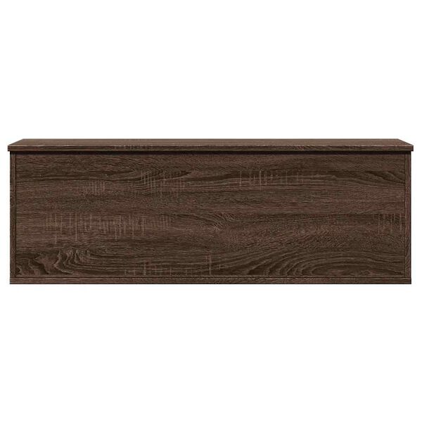 vidaXL Storage Box Brown oak Engineered wood 13.8 in x 40.2 in x 13.8 in
