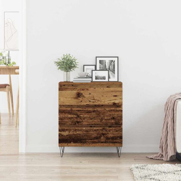 vidaXL Sideboard Old Wood 23.62 x 13.78 x 27.56 in Engineered Wood