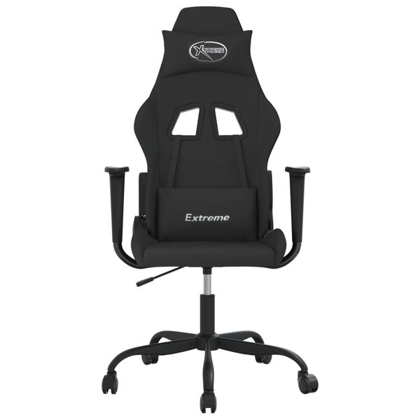 vidaXL Gaming Chair Black Fabric