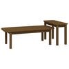 vidaXL Coffee Table Set Honey brown Solid pine wood Large Stackable