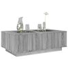 vidaXL Coffee Table Grey Sonoma Engineered wood, glass Large