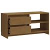 vidaXL TV Cabinet Honey brown Solid pinewood Small Storage TV Cabinet