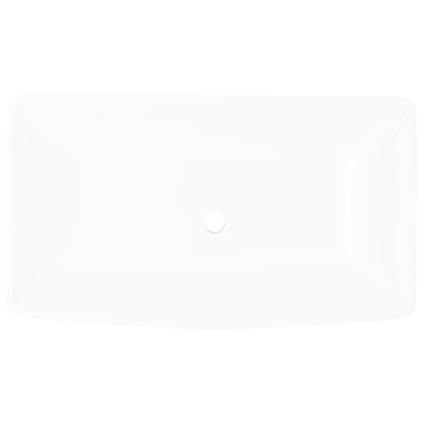 Luxury Ceramic Basin Rectangular Sink White 28"x15.4"